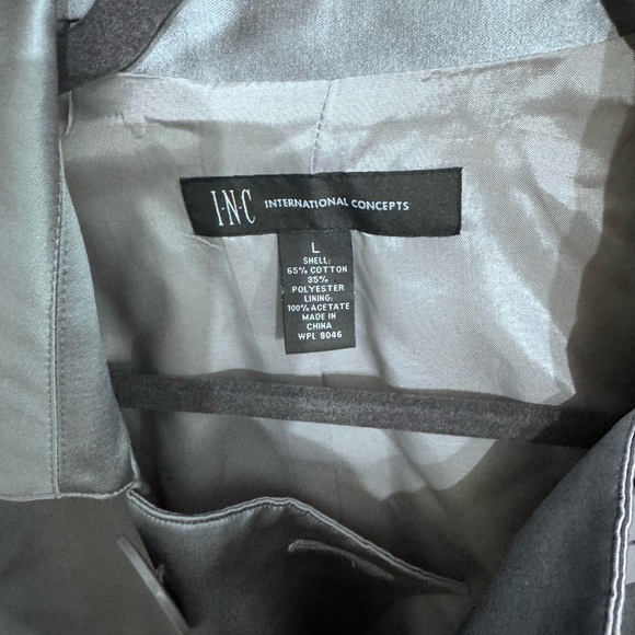 INC International Concepts’ Women’s L Silver Short Sleeve Double Breasted Jacket - Picture 6 of 9